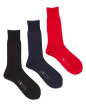ウールの靴下（赤）、ウールの靴下（紺）、ウールの靴下（黒）	