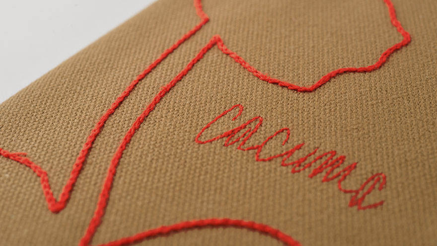 Embroidery close-up