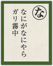なにがなにやらガリ霧中 なにがなにやらガリ霧中