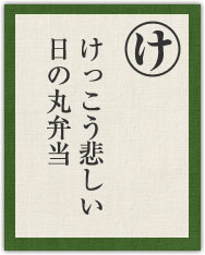 けっこう悲しい 日の丸弁当 けっこう悲しい 日の丸弁当