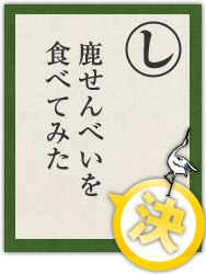 鹿せんべいを 食べてみた 鹿せんべいを 食べてみた