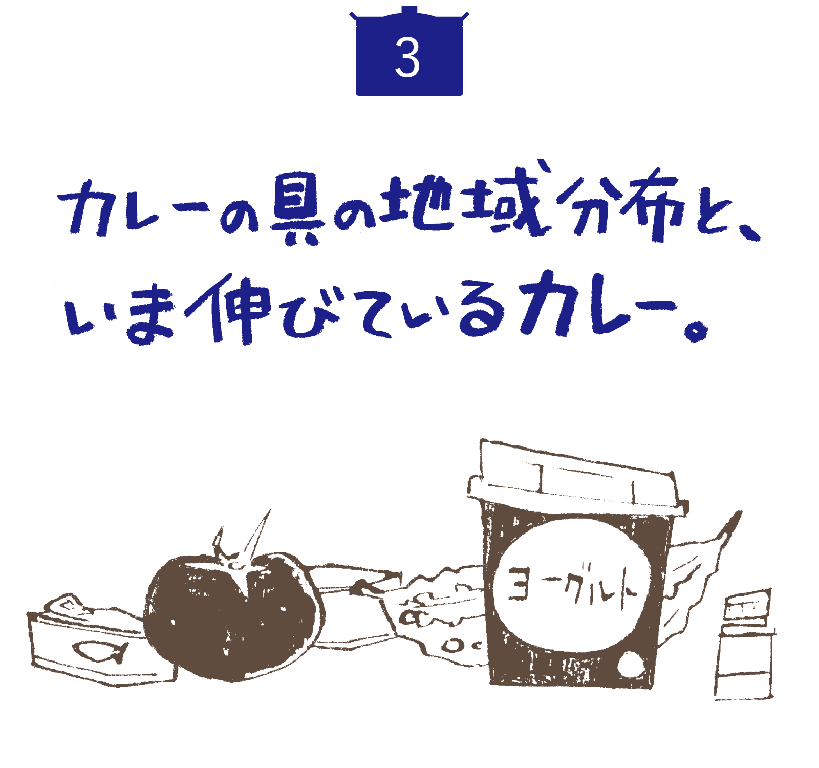 投稿の50分の１が、カレー関連。