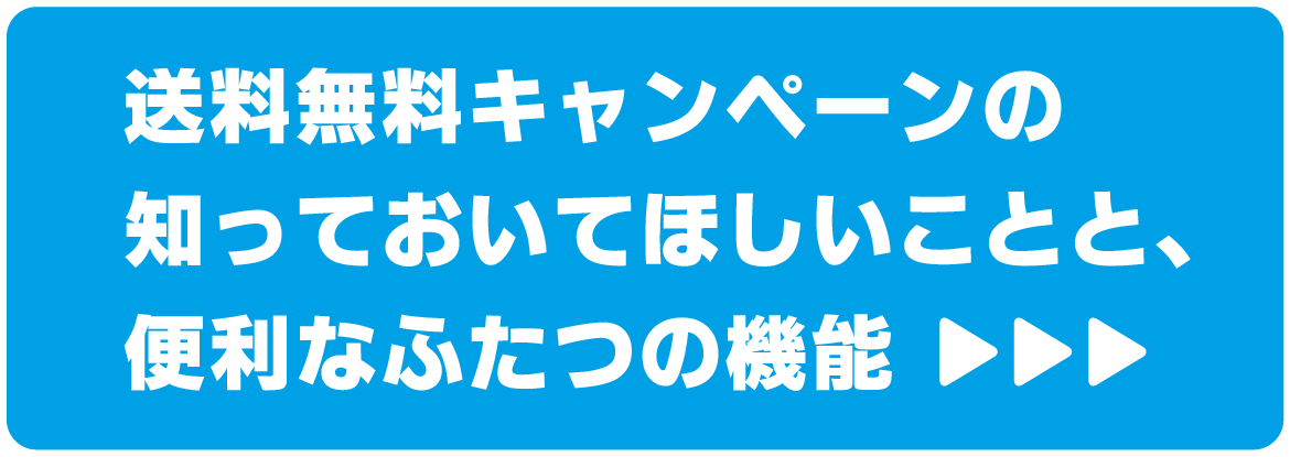 送料無料キャンペーンの知っておいてほしいことと、便利なふたつの機能