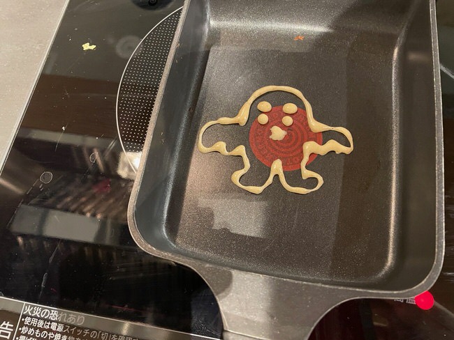 全身の絵を先に焼く