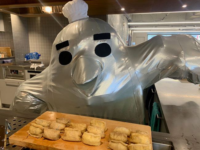 いなり、包みました！