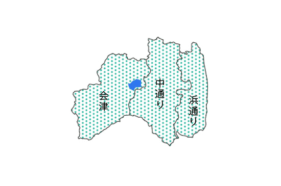 三つのエリアの地図