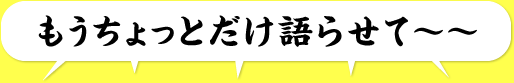 もうちょっとだけ語らせて~