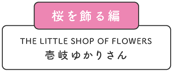 桜に出会う編 THE LITTLE SHOP OF FLOWERS　壱岐ゆかりさん