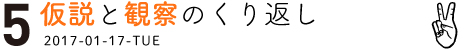 （5） 仮説と観察のくり返し