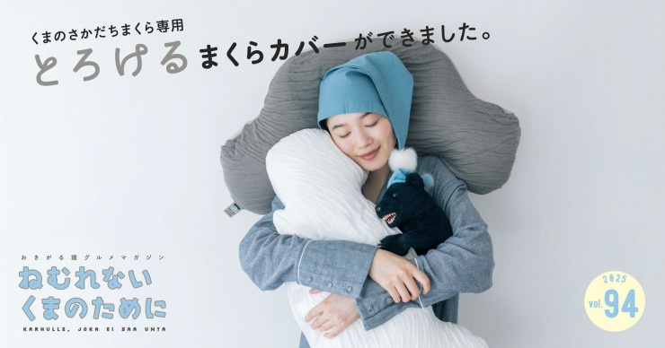 れなっくま さかだちまくら専用、とろけるまくらカバー登場！｜ねむれない