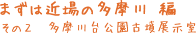 まずは近場の多摩川 編 　その２　多摩川台公園古墳展示室