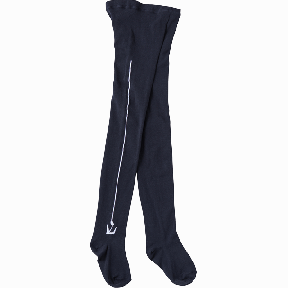 ユリとチューリップのタイツ（ネイビー）