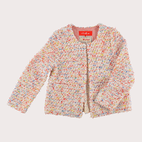 ジャケット FLORAL TWEED ［White］