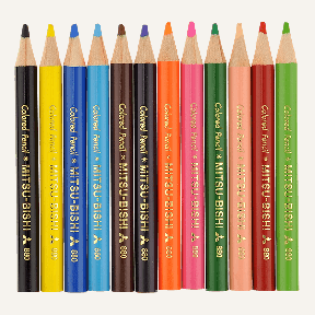 ミニ色鉛筆12色セット