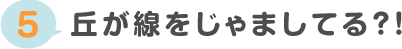 丘が線をじゃましてる？！