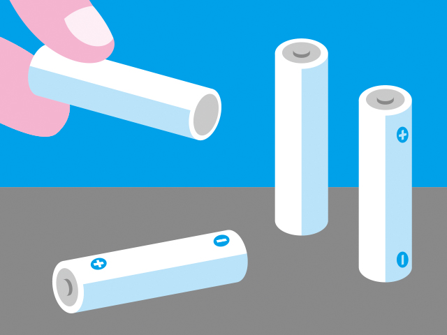 「今はずした電池と新しい電池の区別がつかなくなったシーン」