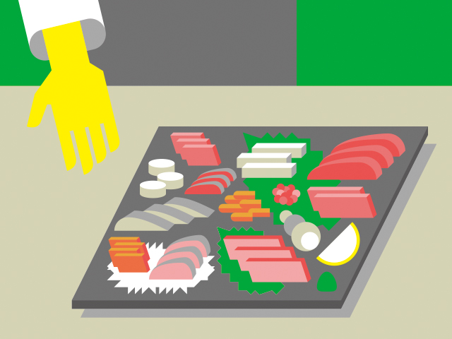 「刺身盛りの内容をいっぺんに説明されすぎて最後の２つくらいしか頭に残らなかったシーン」