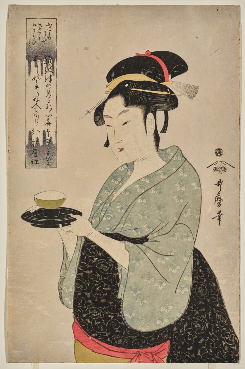 喜多川歌麿「難波屋おきた」 大判錦絵 寛政5年（1793）頃 ミネアポリス美術館蔵 Photo:Minneap olis Institute of Art 展示期間：2019 年 11 月 19 日～ 12 月 15 日（東京会場）