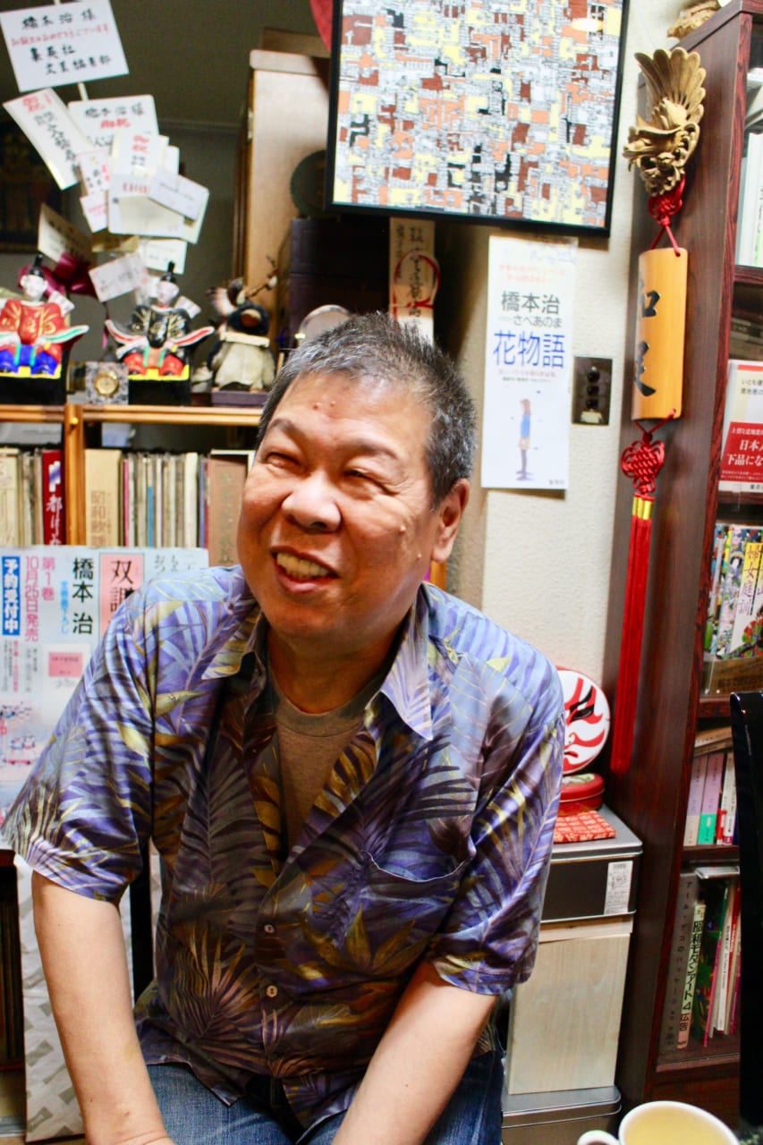 シェイクスピア講座の打ち合わせのときの橋本さん。