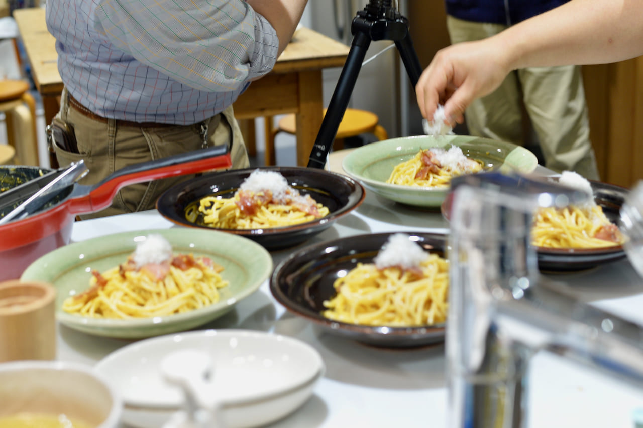 ▲追い白雪ペコリーノでできあがり。おいしさまちがいなし。