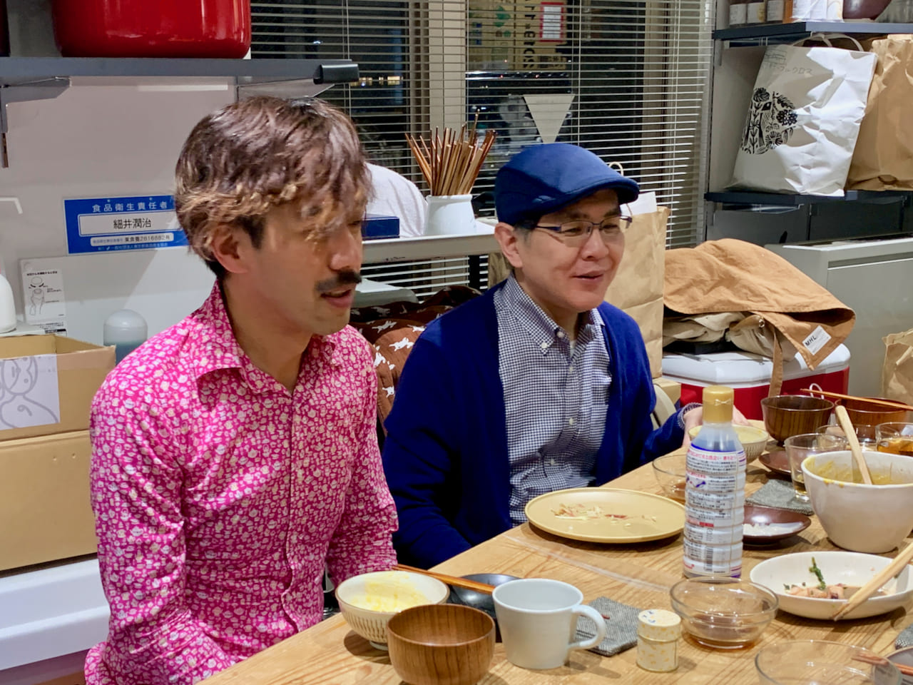 ▲この方が、ごくふつうにごはんを食べにいらっしゃいました。