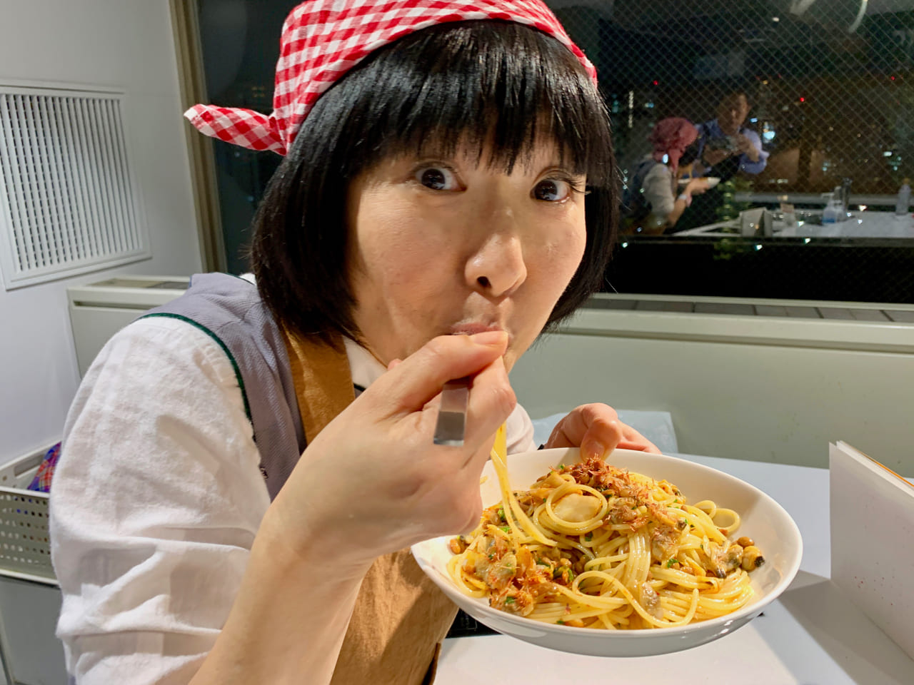 ▲糸井さんのパスタ、とってもおいしかったよ。