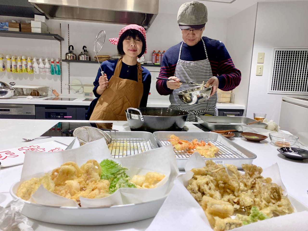 ▲じゃんじゃん揚げていく！　たのしい。