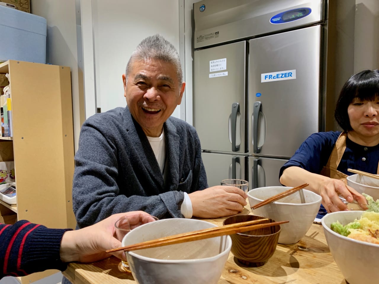 ▲糸井さんも食べにきてくれました。