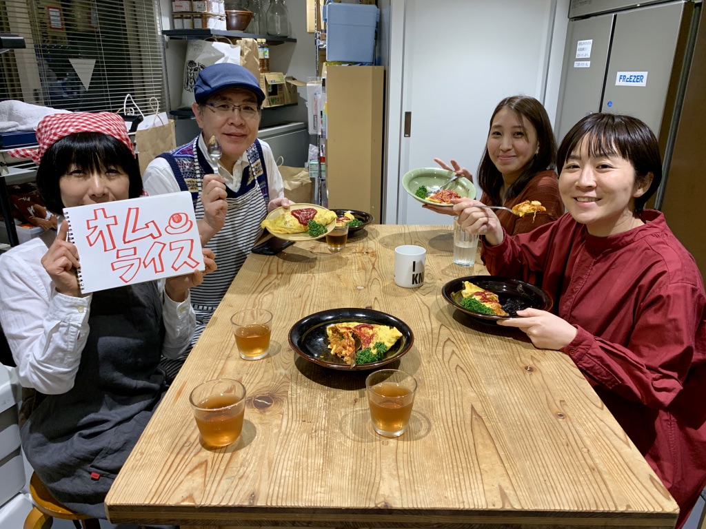 ▲オムライス、最初から最後まで大成功！