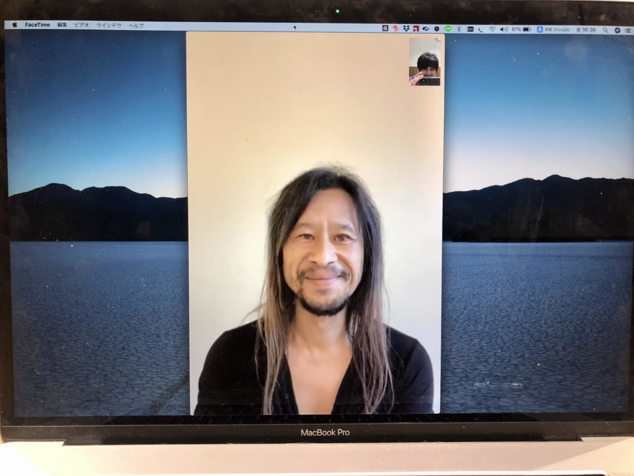 2020年５月７日　東京都世田谷区←FaceTime→滋賀県甲賀市