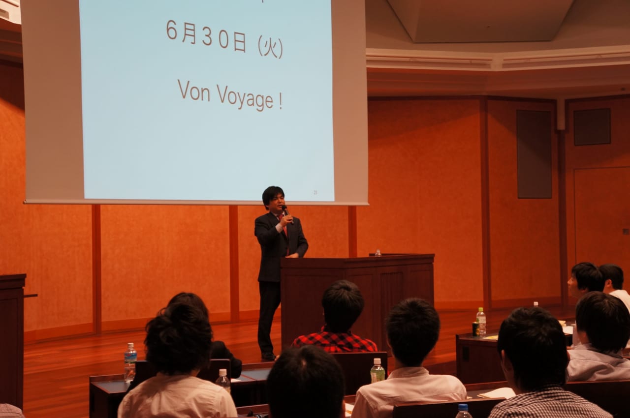 ▲2012年6月30日、瀧本さんが最後に伝えたメッセージ「ボン・ヴォヤージュ（良き航海を！）」