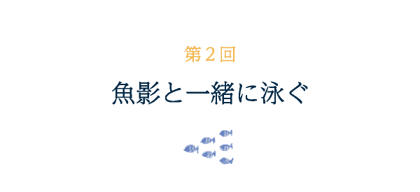 第２回 魚影と一緒に泳ぐ