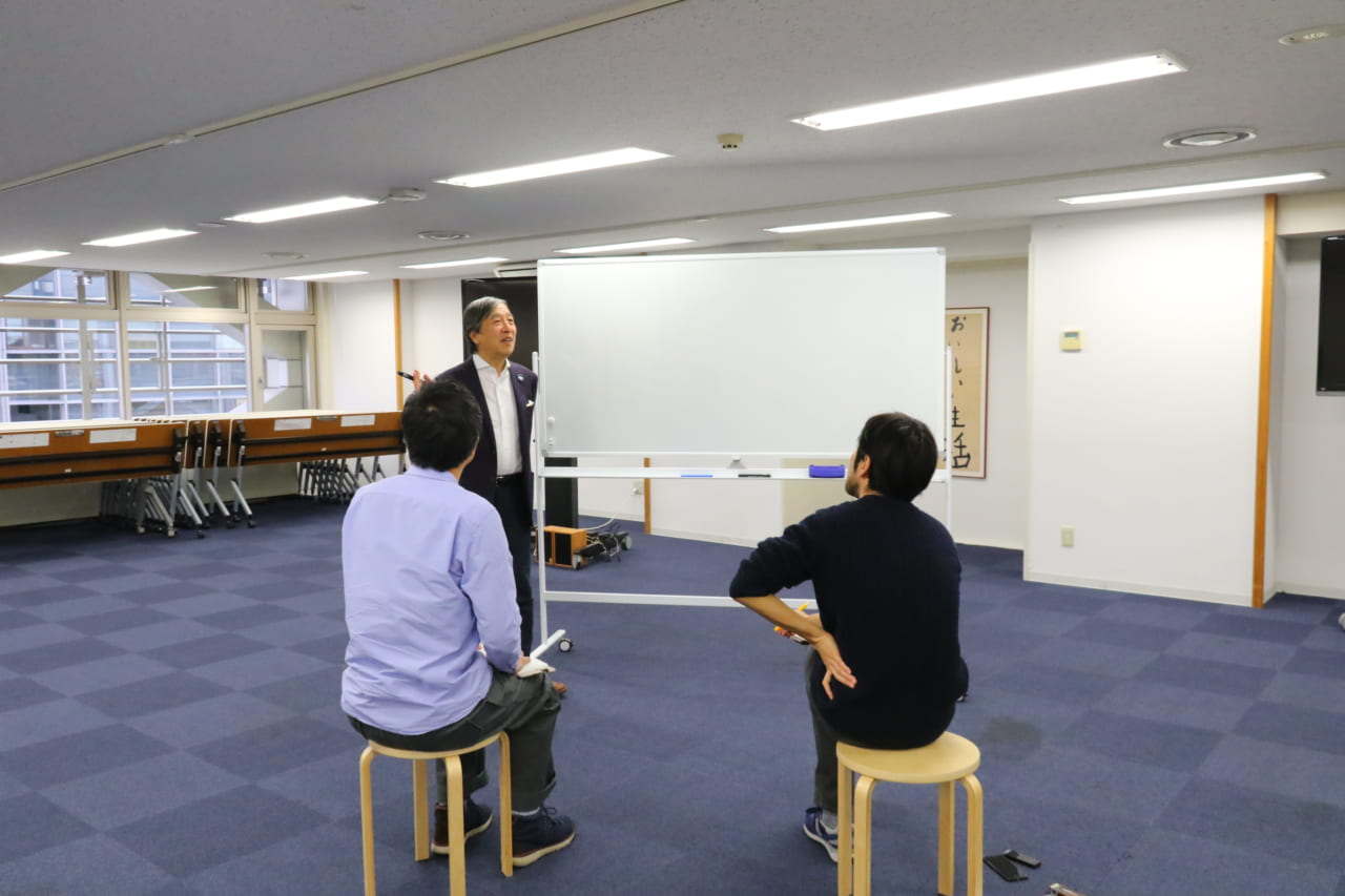 ▲早野さんに事前勉強会をお願いしました。