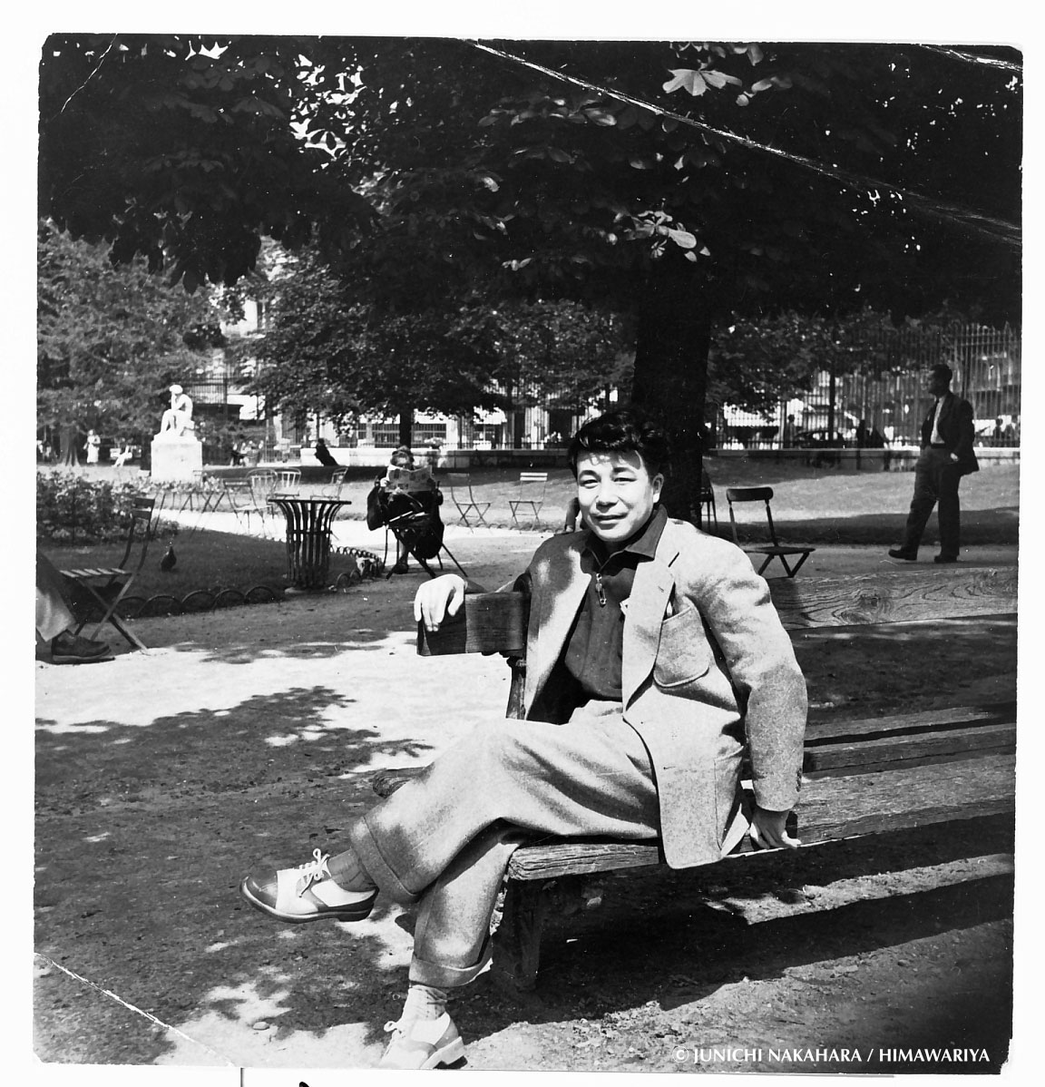 パリ、リュクサンブール公園にて。