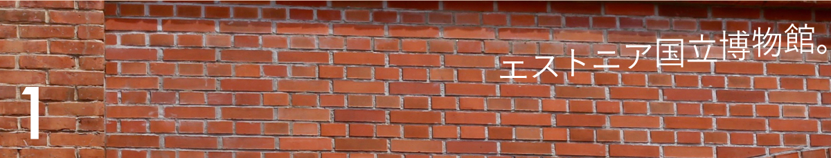 第１回 エストニア国立博物館。