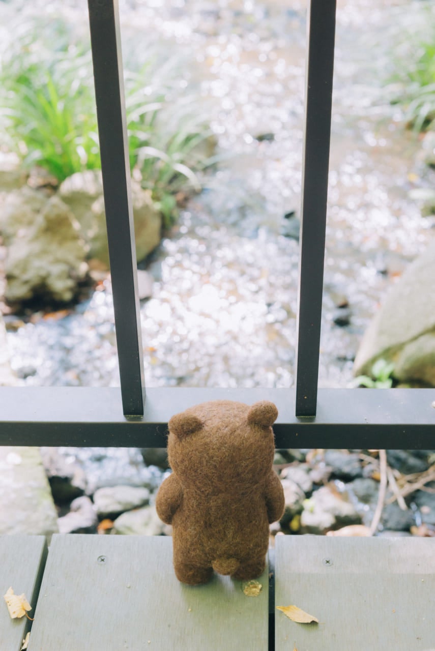 芝公園のせせらぎ。