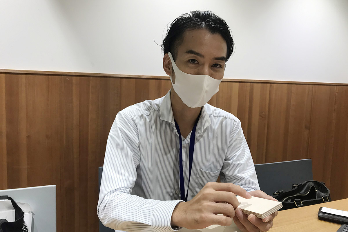 ▲淡路さんの決め顔いただきました。