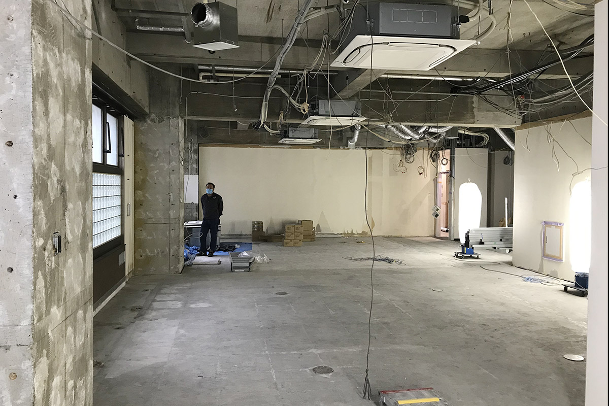 ▲あ、誰かいる‥‥！どうも、ほぼ日のものです。おじゃましてまーす。