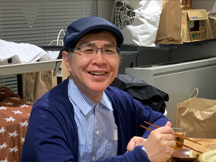 ▲「そうだ！」と（写真は３月のものです）。