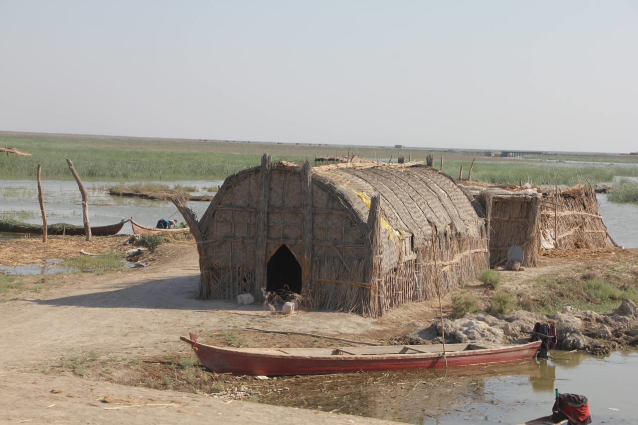 5000年前から形が変わっていない葦の家。