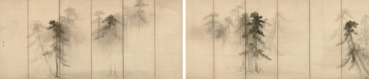 長谷川等伯筆《松林図屏風》