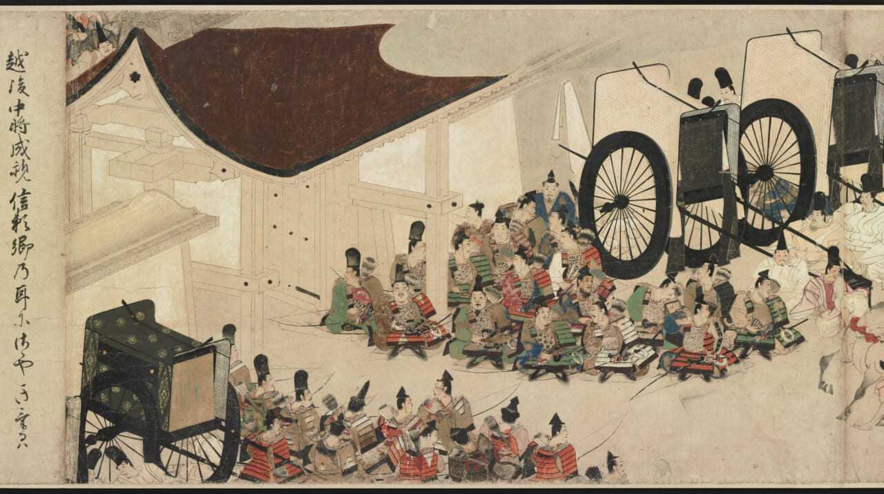 《平治物語絵巻 六波羅行幸巻》　出典：ColBase（https://colbase.nich.go.jp/）