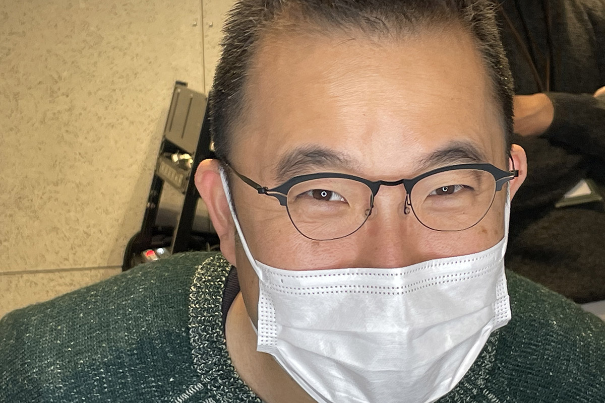 ▲べいさんの瞳に、リングの光が！