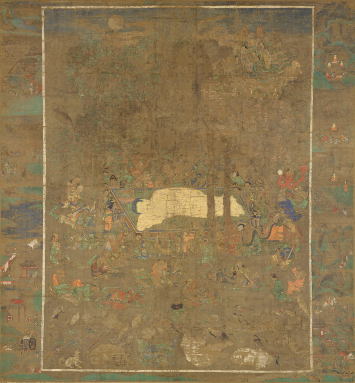 仏涅槃図 鎌倉時代・14世紀
出典：ColBase （https://colbase.nich.go.jp）