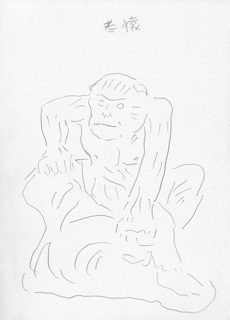 和田ラヂヲ筆 セクシーな老猿　令和２年（2020年）