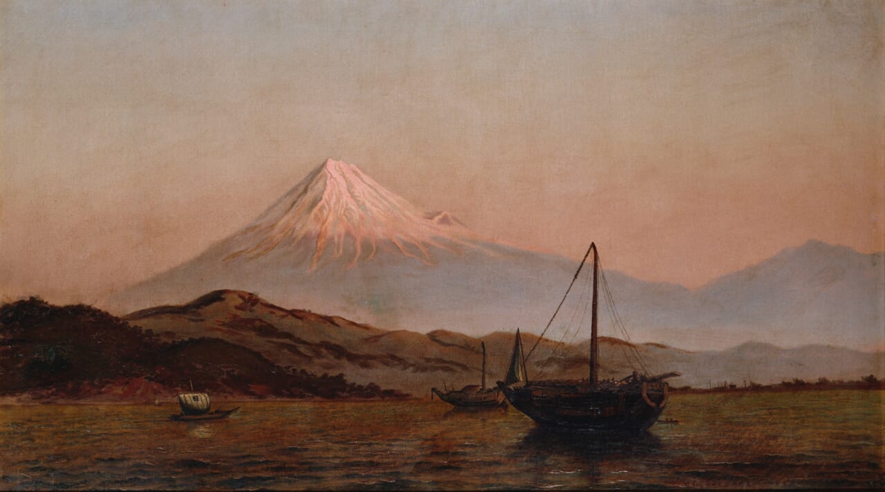 五姓田義松《清水の富士》1881年