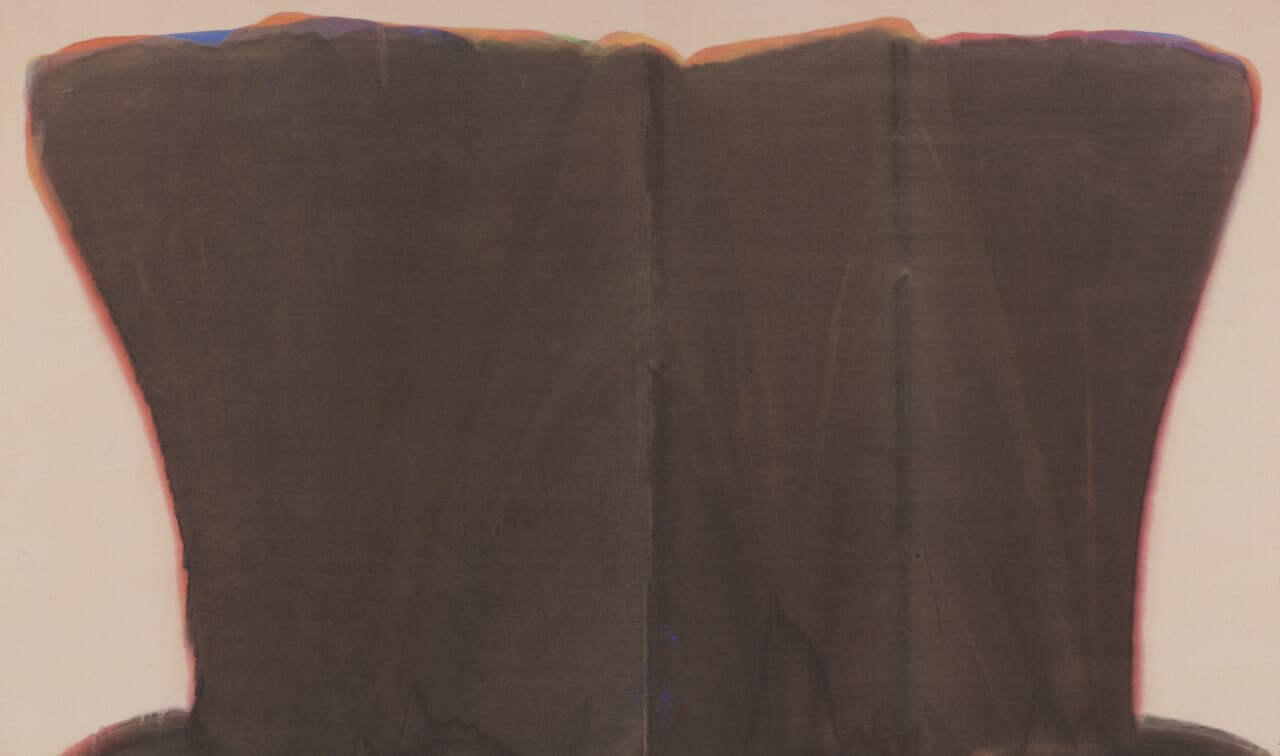 モーリス・ルイス《ダレット・シン》1958年　富山県美術館蔵