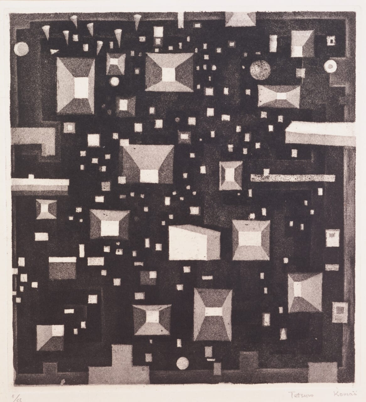 駒井哲郎《時間の迷路》1952