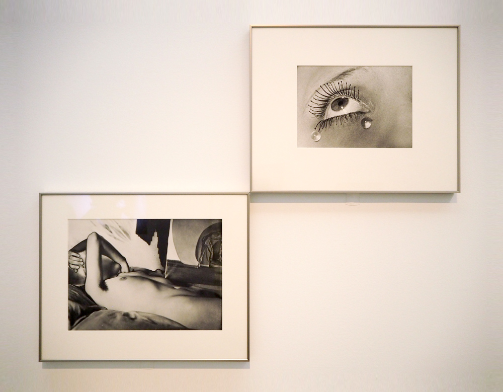 右から：マン・レイ《ガラスの涙》1932頃　《メレット・オッペンハイム（ソラリゼーション）》1933年　横浜美術館蔵
© MAN RAY 2015 TRUST / ADAGP, Paris & JASPAR, Tokyo, 2022 G2788