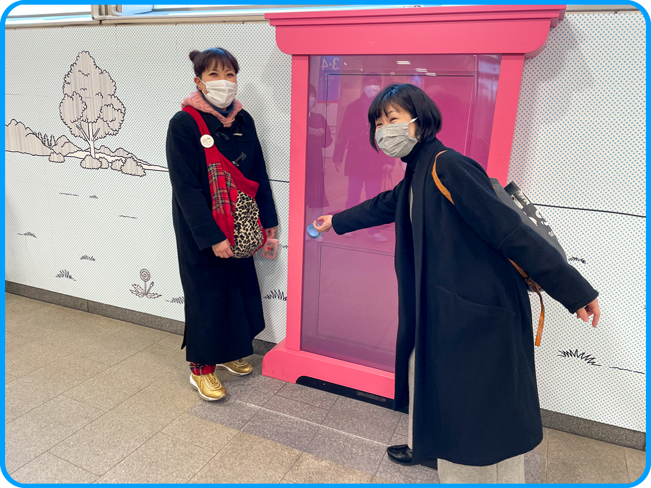 ▲かと思ったら、ハイテクな「どこでもドア」もありました。
